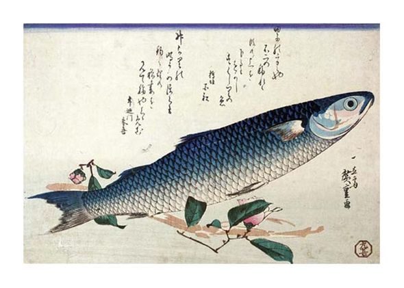 Hiroshige Fine Art Open Edition Gicl&eacute;e:"A Design from a Large Fish Series"