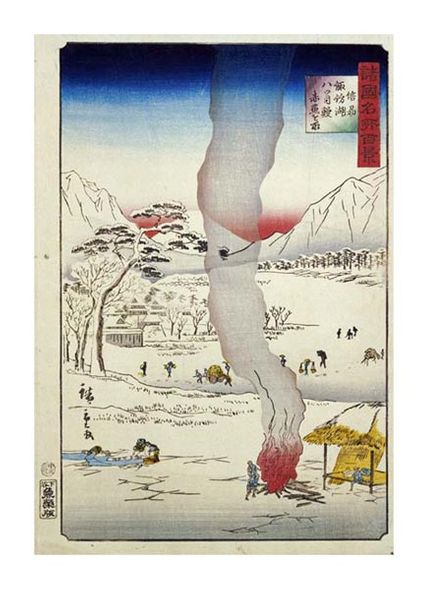 Hiroshige Fine Art Open Edition Gicl&eacute;e:"Men Fishing for Eels"