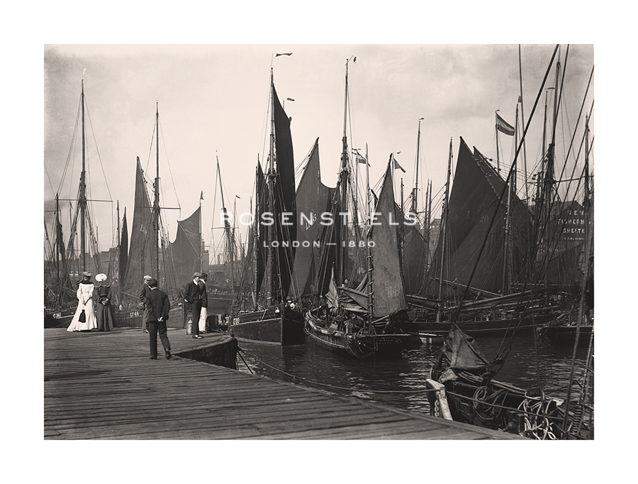 Historic Collection Hand Numbered Limited Edition Print on Paper :"Fishing Port, Lowestoft"