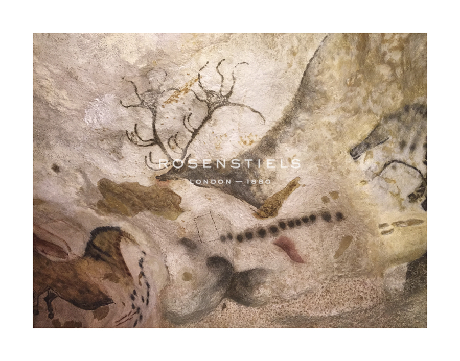 Historic Collection Hand Numbered Limited Edition Print on Paper :"Lascaux Caves - élan aux bois"