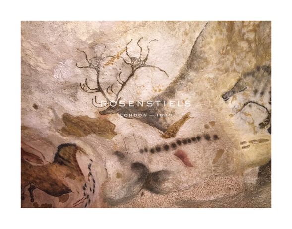 Historic Collection Hand Numbered Limited Edition Print on Paper :"Lascaux Caves - élan aux bois"