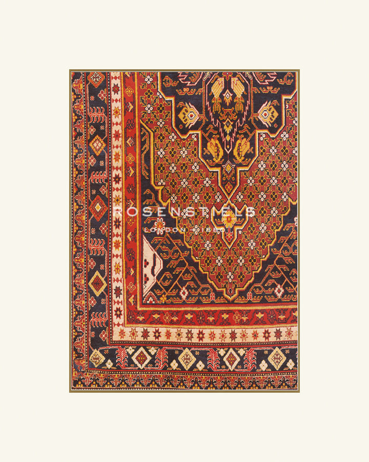 Historic Collection Hand Numbered Limited Edition Print on Paper :"Middle Eastern Rug III"