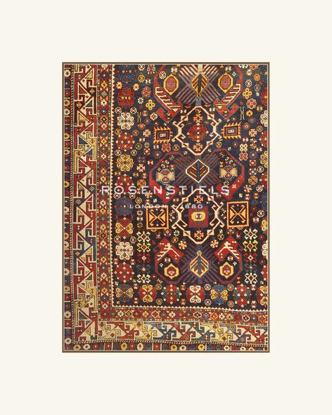 Historic Collection Hand Numbered Limited Edition Print on Paper :"Middle Eastern Rug IV"