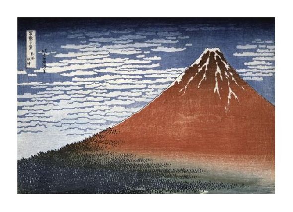 Hokusai Fine Art Open Edition Gicl&eacute;e:"Fuji in Clear Weather"
