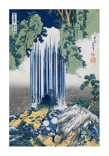 Hokusai Fine Art Open Edition Gicl&eacute;e:"The Yoro Falls in Mino Province"