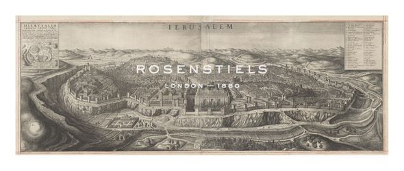 Hollar Wenceslaus Hand Numbered Limited Edition Print on Paper :"View of Jerusalem"