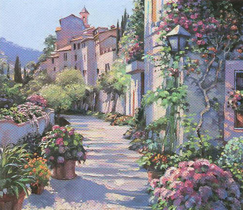 Howard Behrens Limited Edition Serigraph on Paper: "Burgandy"