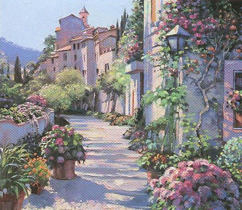 Howard Behrens Limited Edition Serigraph on Paper: "Burgandy"