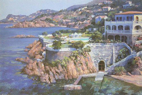Howard Behrens Limited Edition Serigraph on Paper: "Cap Roux"