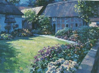 Howard Behrens Limited Edition Serigraph on Paper: "English Garden"