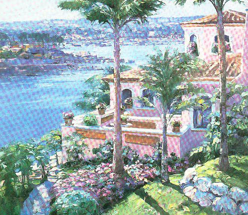 Howard Behrens Limited Edition Serigraph on Paper: "Newport Beach"