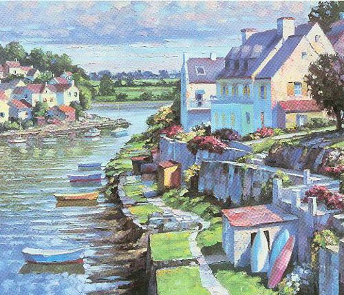 Howard Behrens Limited Edition Serigraph on Paper: "Normandy"