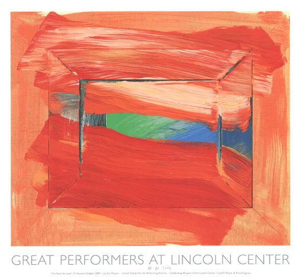 Howard Hodgkin Rare Vintage Artist Signed Serigraph: "The Sky's The Limit"
