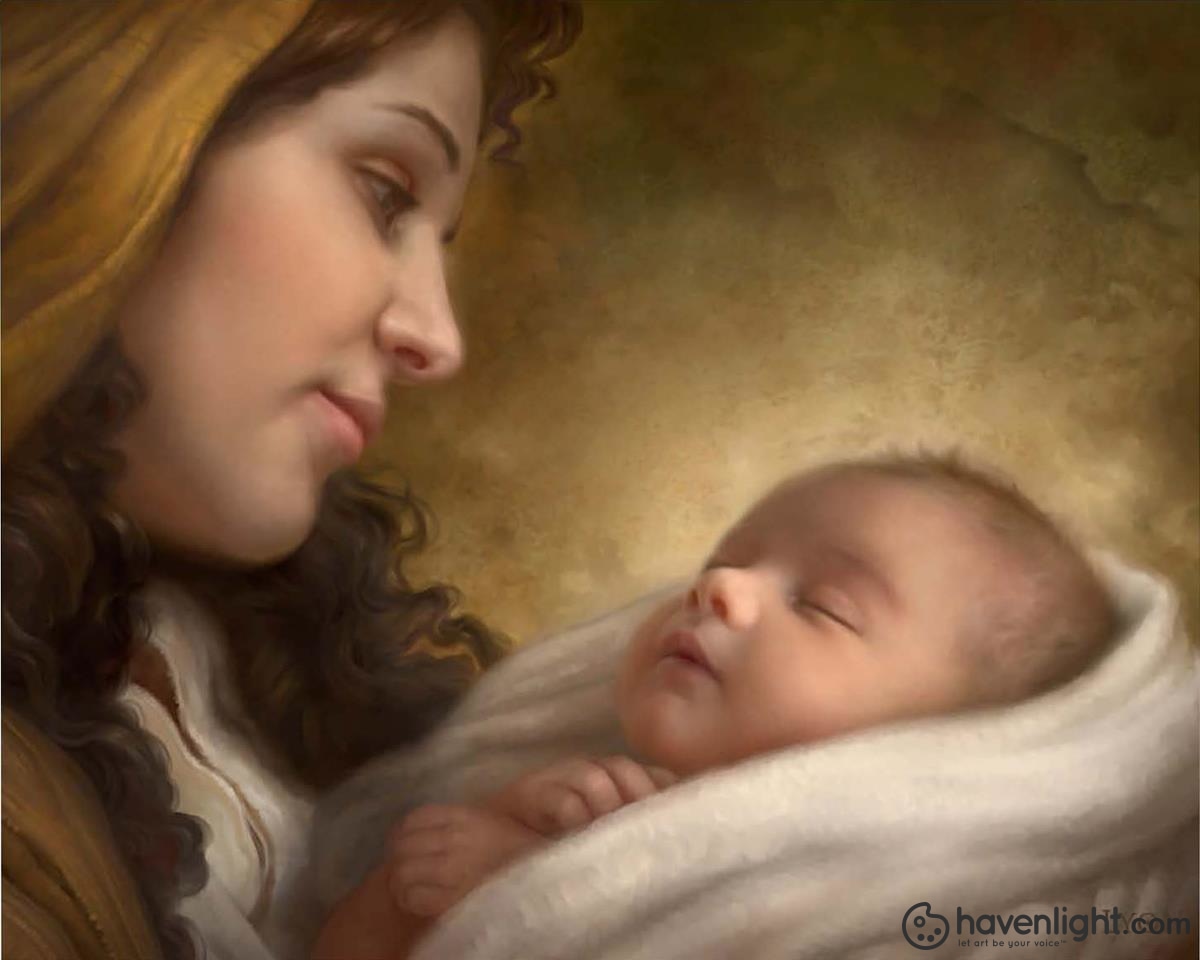 Howard Lyon Fine Art Canvas Giclee: "A Son is Given"