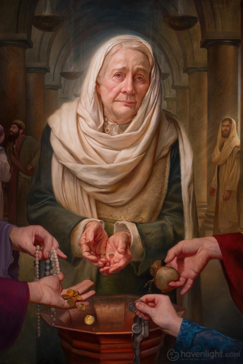 Howard Lyon Fine Art Canvas Giclee: "All That She Has"