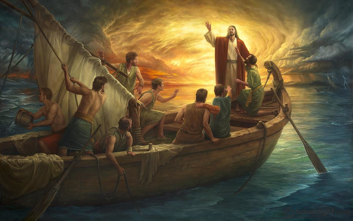 Howard Lyon Fine Art Canvas Giclee: "From Fear to Faith Large Wall Art"