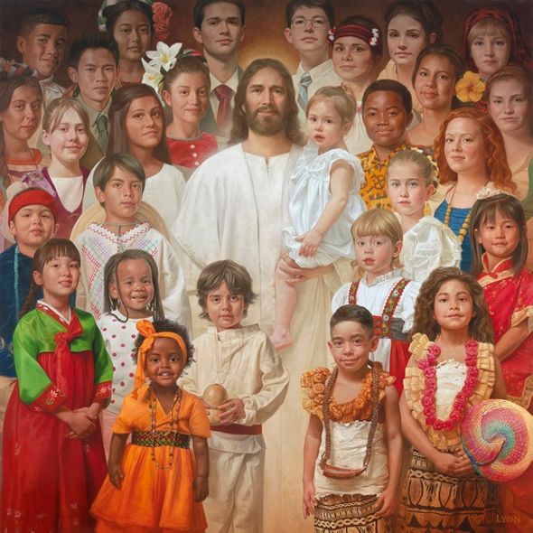 Howard Lyon Hand Signed and Numbered Limited Edition Canvas Giclee:"I Am a Child of God"