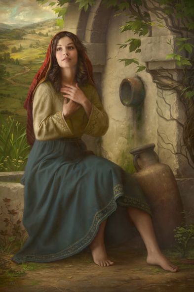 Howard Lyon Hand Signed and Numbered Limited Edition Canvas Giclee:"Living Water"