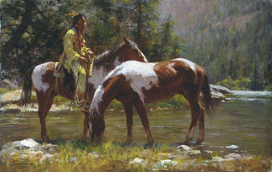 HOWARD TERPNING 15X10 Secondary Market Art: "SOLITUDE CNV"