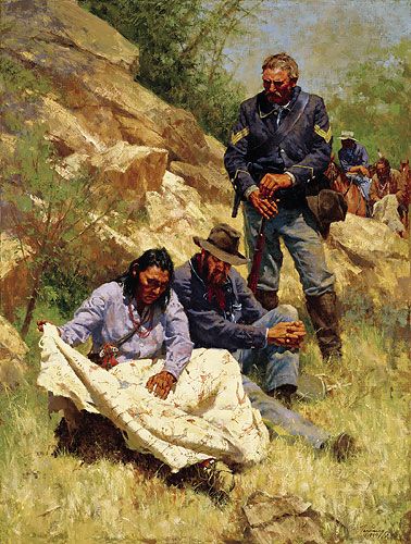 HOWARD TERPNING 18X24 Secondary Market Art: "WAR STORIES"
