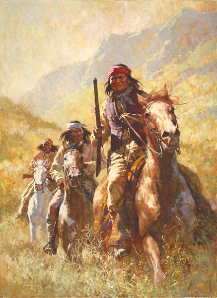 HOWARD TERPNING 19X24 Secondary Market Art: "LEGEND GERONIMO"