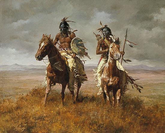 HOWARD TERPNING 27X22 Secondary Market Art: "VICTORS"