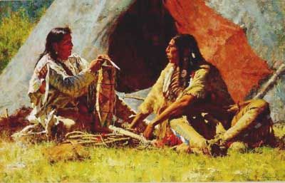 HOWARD TERPNING 29X19 Secondary Market Art: "BONNET CASE CNV"