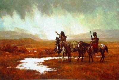 HOWARD TERPNING 32X21 Secondary Market Art: "SPIRIT OF RAINMAKER"
