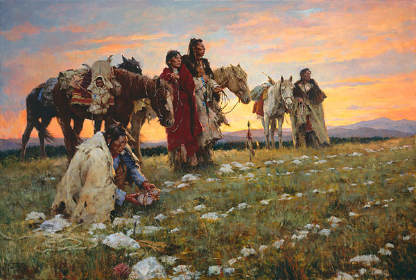 HOWARD TERPNING 52X35 Secondary Market Art: "JOURNEY MEDICINE GCNV"