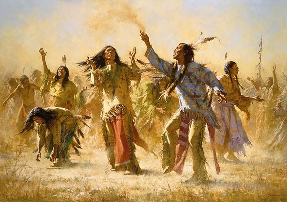 HOWARD TERPNING 56X39 Secondary Market Art: "HOPE SPRINGS GHOST CNV"