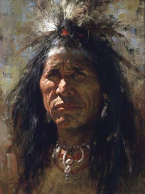 HOWARD TERPNING 9X12 Secondary Market Art: "BLOODMAN AP"