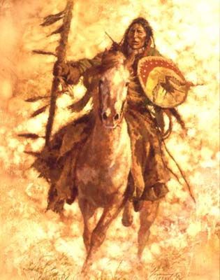 HOWARD TERPNING 9X12 Secondary Market Art: "STAFF CARRIER"