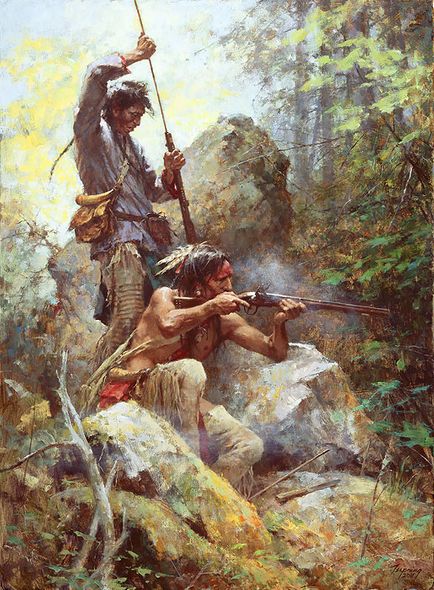 Howard Terpning Hand Signed and Numbered Limited Edition Giclee on Paper and Canvas:"White Man Fire Sticks"
