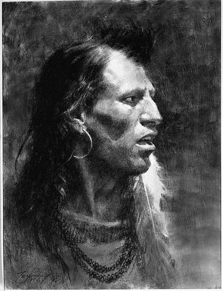 Howard Terpning Portrait Series Limited Edition Canvas Giclee (January 2020 Release):"Crow"