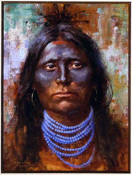Howard Terpning Portrait Series Limited Edition Canvas Giclee (April 2020 Release): "War Paint"