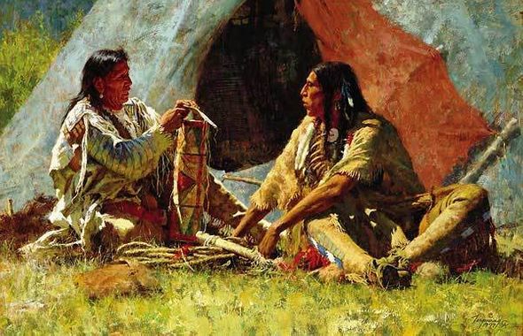 Howard Terpning Hand Signed Limited Edition Canvas:"The Bonnet Case"