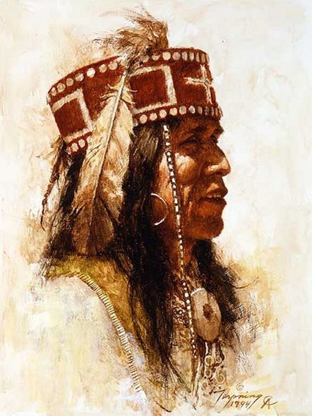 Howard Terpning Portrait Series Limited Edition Canvas Giclee (January 2021 Release): "Mescalero Apache"