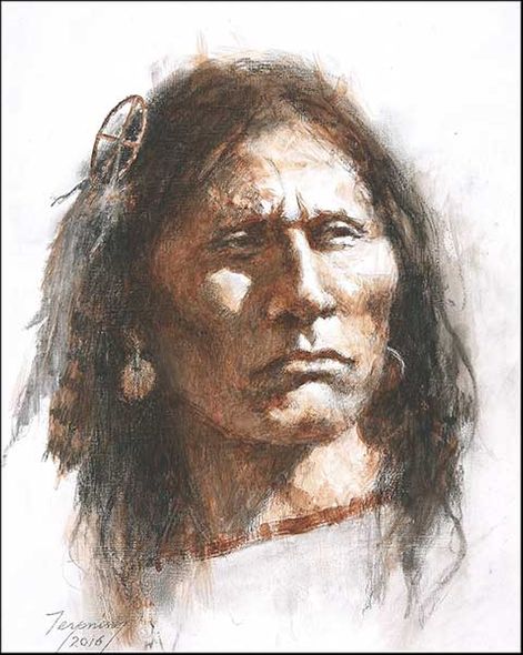 Howard Terpning Portrait Series Limited Edition Canvas Giclee (January 2022 Release): Medicine Wheel
