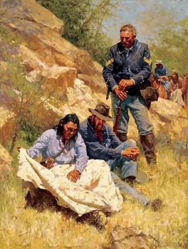Howard Terpning Signed and Numbered Limited Edition Lithograph: "War Stories"