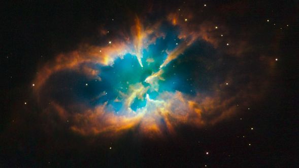 Hubble Telescope Open Edition Museum Wrapped Canvas Giclee:"Splendid Planetary Nebula"
