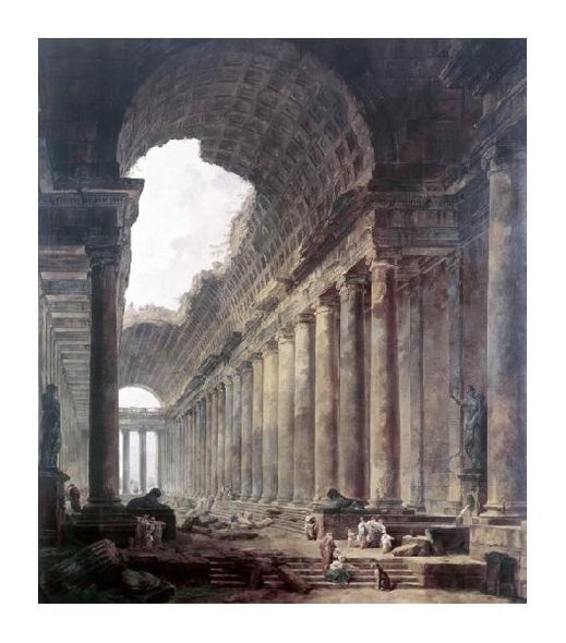 Hubert Robert Fine Art Open Edition Gicl&eacute;e:"Fountains"