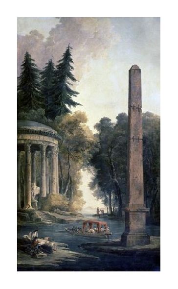 Hubert Robert Fine Art Open Edition Gicl&eacute;e:"Pavilion"