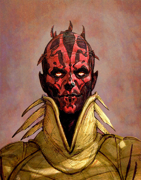 Iain McCaig Limited Edition Star Wars Giclee on Paper:"Darth Maul"