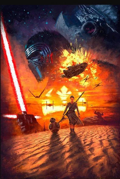 Ignacio RC Limited Edition Star Wars Canvas Giclee:"Echoes of the Force"