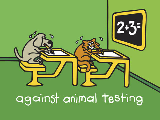 Ileana Grimm Giclee on Canvas: "Against Animal Testing"