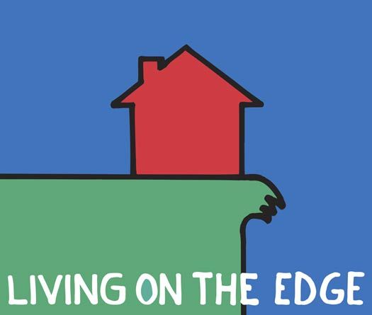 Ileana Grimm Giclee on Canvas: "Living on the Edge"