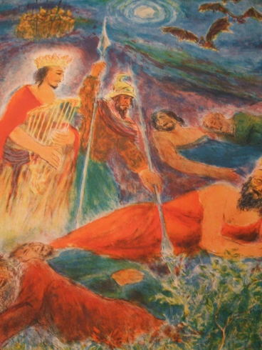 Ira Moskowitz Lithograph: "Song of Songs"