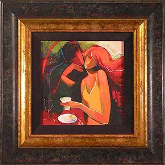 Irene Sheri Handsigned and Numbered Framed Limited Edition Giclee on Canvas:"Oh Really!"