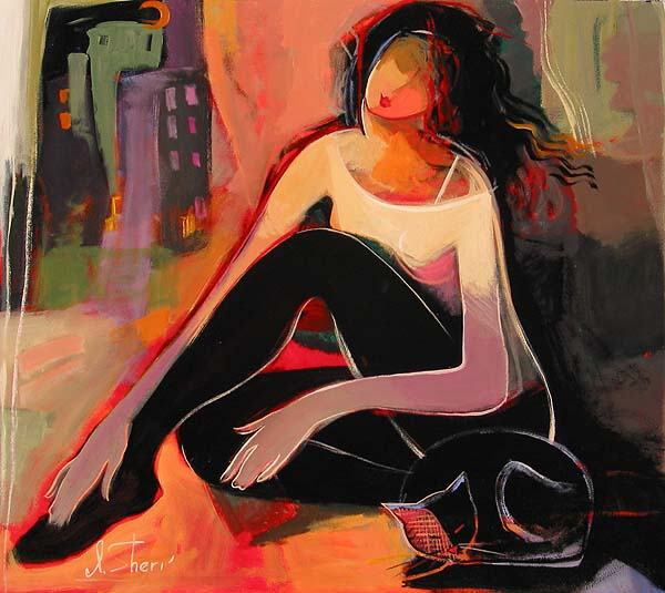 Irene Sheri Handsigned & Numbered Limited Edition Giclee on Canvas:"Late Evening"