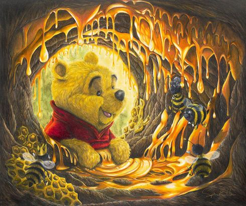 Sophie Ellen Signed Disney Ltd Ed Gallery Wrap Canvas:"Time for a Snack"